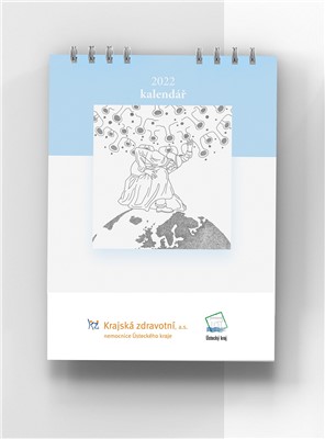 Titulní strana kalendáře Krajské zdravotní  a.s.  na rok 2022