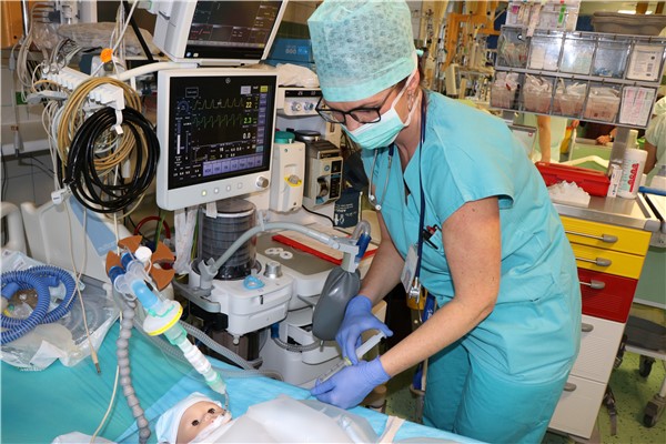 Ukázka aplikace anestezie. Foto: KZ  a. s./Petr Sochůrek