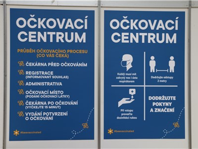 Nové velkokapacitní očkovací centrum v pavilonu H na litoměřickém výstavišti. Foto: Krajská zdravotní, a.s.