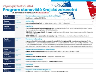 Olympijský festival program